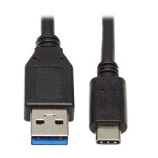 Tripp Lite U428-20N USB-C to USB-A Cable (M/M), USB 3.2 Gen 1 (5 Gbps), Thunderbolt 3 Compatible, 20-in. (50.8 cm)