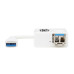 Tripp Lite U336-MMF-1G-LC USB 3.0 Multimode Fiber Optic Transceiver Ethernet Adapter, 10/100/1000 Mbps, 1310nm, 550m, LC