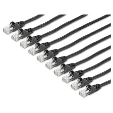StarTech.com 6 ft. CAT6 Ethernet cable - 10 Pack - ETL Verified - Black CAT6 Patch Cord - Snagless RJ45 Connectors - 24 AWG Copper Wire – UTP Ethernet Cable