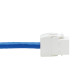 Tripp Lite N237-F18N-WHSH Cat6 Keystone Jack Cable Assembly - Unshielded, PoE+, RJ45 M/F, 18-in. (45.72 cm), Blue