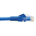 Tripp Lite N237-F18N-WHSH Cat6 Keystone Jack Cable Assembly - Unshielded, PoE+, RJ45 M/F, 18-in. (45.72 cm), Blue