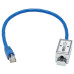Tripp Lite N237A-P18N-WHSH Cat6a Junction Box Cable Assembly - Surface Mount, Shielded, PoE+, RJ45/110 Punchdown, 18-in. (45.72 cm), Blue