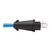 Tripp Lite N200P-050BL-IND Industrial Cat6 UTP Ethernet Cable (RJ45 M/M), 100W PoE, CMR-LP, IP68, Blue, 50 ft. (15.24 m)