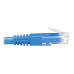 Tripp Lite N204-015-BL-RA Right-Angle Cat6 Gigabit Molded UTP Ethernet Cable (RJ45 Right-Angle M to RJ45 M), Blue, 15 ft. (4.57 m)
