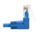 Tripp Lite N204-S01-BL-UD Up/Down-Angle Cat6 Gigabit Molded Slim UTP Ethernet Cable (RJ45 Up-Angle M to RJ45 Down-Angle M), Blue, 1 ft. (0.31 m)