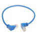 Tripp Lite N204-S01-BL-UD Up/Down-Angle Cat6 Gigabit Molded Slim UTP Ethernet Cable (RJ45 Up-Angle M to RJ45 Down-Angle M), Blue, 1 ft. (0.31 m)