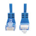 Tripp Lite N204-S01-BL-UD Up/Down-Angle Cat6 Gigabit Molded Slim UTP Ethernet Cable (RJ45 Up-Angle M to RJ45 Down-Angle M), Blue, 1 ft. (0.31 m)