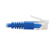 Tripp Lite N204-S02-BL-UP Up-Angle Cat6 Gigabit Molded Slim UTP Ethernet Cable (RJ45 Right-Angle Up M to RJ45 M), Blue, 2 ft. (0.61 m)
