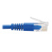 Tripp Lite N204-S03-BL-RA Right-Angle Cat6 Gigabit Molded Slim UTP Ethernet Cable (RJ45 Right-Angle M to RJ45 M), Blue, 3 ft. (0.91 m)