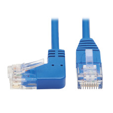 Tripp Lite N204-S07-BL-LA Left-Angle Cat6 Gigabit Molded Slim UTP Ethernet Cable (RJ45 Left-Angle M to RJ45 M), Blue, 7 ft. (2.13 m)