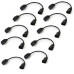 StarTech.com 1ft (30cm) Power Extension Cord, IEC 320 C14 to NEMA 5-15R, 10A 125V, 18AWG, 10 Pack, Black Computer Power Extension Cord, AC Outlet Extension Cable for Power Supplies/ PDUs / Network Equipment, UL Listed