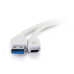 C2G 1.8m USB-C® to USB-A SuperSpeed USB 5Gbps Cable M/M - White