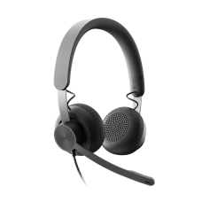 Logitech MSFT Teams Zone Wired Headset Head-band Office/Call center USB Type-C Graphite