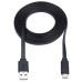 Tripp Lite U038-003-FL USB-A to USB-C Flat Cable - M/M, USB 2.0, Black, 3 ft. (0.91 m)
