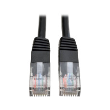 Tripp Lite N002-007-BK Cat5e 350 MHz Molded (UTP) Ethernet Cable (RJ45 M/M), PoE - Black, 7 ft. (2.13 m)