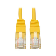 Tripp Lite N002-001-YW Cat5e 350 MHz Molded (UTP) Ethernet Cable (RJ45 M/M), PoE - Yellow, 1 ft. (0.31 m)