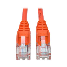 Tripp Lite N001-014-OR Cat5e 350 MHz Snagless Molded (UTP) Ethernet Cable (RJ45 M/M), PoE - Orange, 14 ft. (4.27 m)