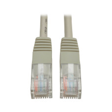 Tripp Lite N002-015-GY Cat5e 350 MHz Molded (UTP) Ethernet Cable (RJ45 M/M), PoE - Gray, 15 ft. (4.57 m)
