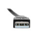 Tripp Lite USB 2.0 Hi-Speed All-in-One Keystone/Panel Mount Extension Cable (M/F), Angled Connector, 0.31 m (1-ft.)