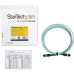 StarTech.com 3m (10ft) MTP(F)/PC to MTP(F)/PC OM3 Multimode Fiber Optic Cable, 12F Type-A, OFNP, 50/125µm LOMMF, 40G Networks, Low Insertion Loss, MPO Fiber Patch Cord