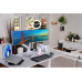 Kensington MK7500F QuietType Pro keyboard Home/Office USB + RF Wireless + Bluetooth QWERTY US English Aluminium, Black