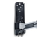 StarTech.com Articulating TV Wall Mount, VESA Wall Mount, Supports 26 to 65 inch/99lb/Flat/Curved TVs, Retractable Low Profile Wall Mount TV Bracket, Adjustable Corner TV Wall Mount