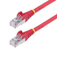 StarTech.com 10ft Red CAT6a Ethernet Cable, Snagless RJ45, 10GbE, 100W PoE++, S/FTP, LSZH, 27AWG Pure Bare Copper Wire, 500MHz, Shielded Network Patch Cord w/Strain Reliefs, Fluke Tested/ETL Verified
