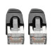Tripp Lite N262-015-BK Cat6a 10G Snagless Shielded STP Ethernet Cable (RJ45 M/M), PoE, Black, 15 ft. (4.57 m)