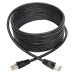 Tripp Lite N262-015-BK Cat6a 10G Snagless Shielded STP Ethernet Cable (RJ45 M/M), PoE, Black, 15 ft. (4.57 m)