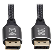 Tripp Lite P580-009-8K6 DisplayPort Cable with Latching Connectors (M/M), 8K 60 Hz, HDR, HBR3, 4:4:4, HDCP 2.2, 9 ft. (2.7 m)