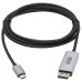 Tripp Lite U444-006-DP8SE USB-C to DisplayPort 1.4 Active Adapter Cable (M/M), UHD 8K, Black/Silver, 6 ft. (1.8 m)