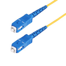 StarTech.com 100m (328ft) SC to SC (UPC) OS2 Single Mode Simplex Fiber Optic Cable, 9/125µm, 40G/100G, Bend Insensitive, Low Insertion Loss, LSZH Fiber Patch Cord
