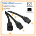Tripp Lite P036-006-2C19 Power Extension Cord/Splitter, 2 x C19 to C20 Y Splitter - Heavy-Duty, 20A, 250V, 12 AWG, 6 ft. (1.83 m), Black