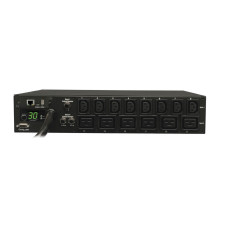 Tripp Lite 5.8kW Single-Phase Switched PDU, 208/240V Outlets (8 C13 & 6 C19), L6-30P, 15ft Cord, 2U Rack-Mount