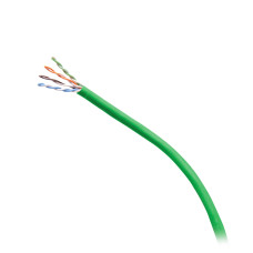 C2G 1000ft (304.8m) TAA-Compliant Cat6 Bulk Unshielded (UTP) Ethernet Network Cable with Solid Conductors-Riser CMR-Rated - Green