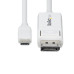 StarTech.com 6.6ft (2m) USB-C to DisplayPort 1.2 Cable 4K 60Hz, Bidirectional DP to USB-C / USB-C to DP Reversible Adapter Cable, Thunderbolt Compatible, White