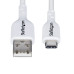 StarTech.com 6ft (1.8m) USB-A to USB-C Charging Cable, Charge & Sync, 3A, USB 2.0, TPE Jacket - White USB Charging Cord