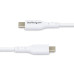 StarTech.com 10ft (3m) White USB-C Charging Cable, USB C Cable, USB 2.0 Type-C Laptop Charger Cord, 60W 3A Power Delivery, TPE Jacket, USB-C Data Transfer Cable, M/M