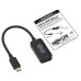 Tripp Lite U444-06N-HDR-B USB-C to HDMI Active Adapter Cable (M/F), 4K 60 Hz, HDR, 4:4:4, DP 1.2 Alt Mode, HDCP 2.2, Black, 6 in. (15.2 cm)