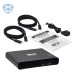Tripp Lite B003-HC2-DOCK1 2-Port USB-C KVM Dock - 4K HDMI, USB 3.2 Gen 1, USB-A Hub, Remote Selector, 85W PD Charging, Black