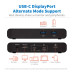 Tripp Lite B003-HC2-DOCK1 2-Port USB-C KVM Dock - 4K HDMI, USB 3.2 Gen 1, USB-A Hub, Remote Selector, 85W PD Charging, Black