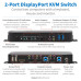 Tripp Lite B005-DPUA2-K 2-Port DisplayPort/USB KVM Switch - 4K 60 Hz, HDR, HDCP 2.2, IR, DP 1.4, USB Sharing, USB 3.0 Cables