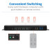 Tripp Lite B005-DPUA4 4-Port DisplayPort/USB KVM Switch - 4K 60 Hz, HDR, HDCP 2.2, IR, DP 1.4, USB Sharing