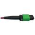 Tripp Lite N846D-01M-16EMG 400G Multimode 50/125 OM4 Plenum Fiber Optic Breakout Cable, 16F MTP/MPO-APC to (x4) LC Duplex (F/M), Magenta, 1 m