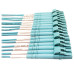 Tripp Lite N846D-01M-24CAQ 400G Multimode 50/125 OM4 Plenum Fiber Optic Breakout Cable, 24F MTP/MPO-PC to (x4) LC Duplex (F/M), Aqua, 1 m