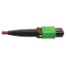 Tripp Lite N846D-03M-16DMG 400G Multimode 50/125 OM4 Plenum Fiber Optic Cable, 16F MTP/MPO-APC to (x2) 12F MTP/MPO-UPC (F/F), Magenta, 3 m