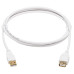 Tripp Lite U024AB-006-WH Safe-IT USB 2.0 Antibacterial Extension Cable (A M/F), USB 2.0, White, 6 ft. (1.83 m)