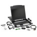 Tripp Lite B030-DP08-17D 8-Port NetDirector DisplayPort KVM Switch Console with 17 in. LCD, Dual Rail, 1U Rack-Mount