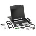 Tripp Lite B030-DP08-17DIP NetDirector 8-Port DisplayPort KVM Switch Console with 17 in. LCD, IP Remote Access, Dual Rail, 1U Rack-Mount