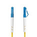 StarTech.com 15m (49.2ft) LC to SC (UPC) OS2 Single Mode Simplex Fiber Optic Cable, 9/125µm, 40G/100G, Bend Insensitive, Low Insertion Loss, LSZH Fiber Patch Cord